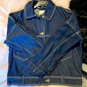 ZARA woman oversized denim jacket